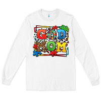 White autism god mom Long Sleeve Tee - LillyAllenDesigns