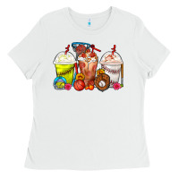 White Softball Basketball Baseball Sports Coffee Cups Ladies Tee - FaDigitalArtStudio