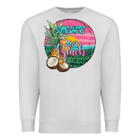Dove Grey somewhere on a beach Premium Sweatshirt - JahusDesignShop