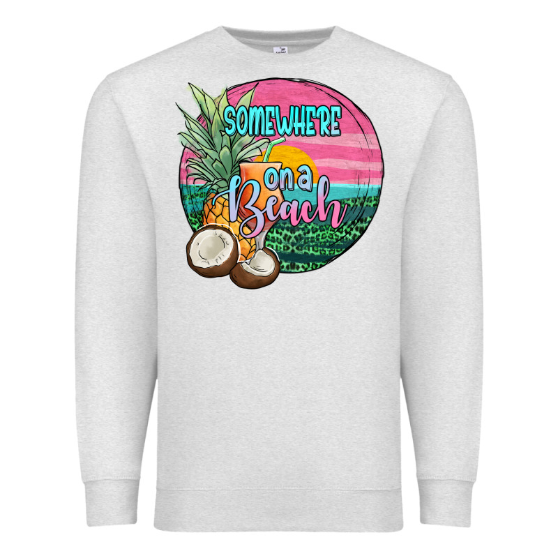 Somewhere On A Beach Premium Sweatshirt by JahusDesignShop | Teevron
