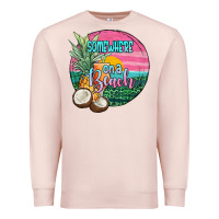 Pale Pink somewhere on a beach Premium Sweatshirt - JahusDesignShop