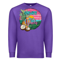 Purple somewhere on a beach Premium Sweatshirt - JahusDesignShop