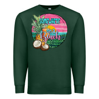 Sports Green somewhere on a beach Premium Sweatshirt - JahusDesignShop