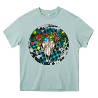 Arona Bull Skull Christmas Heavy Core Tee - RanaPortraitStore