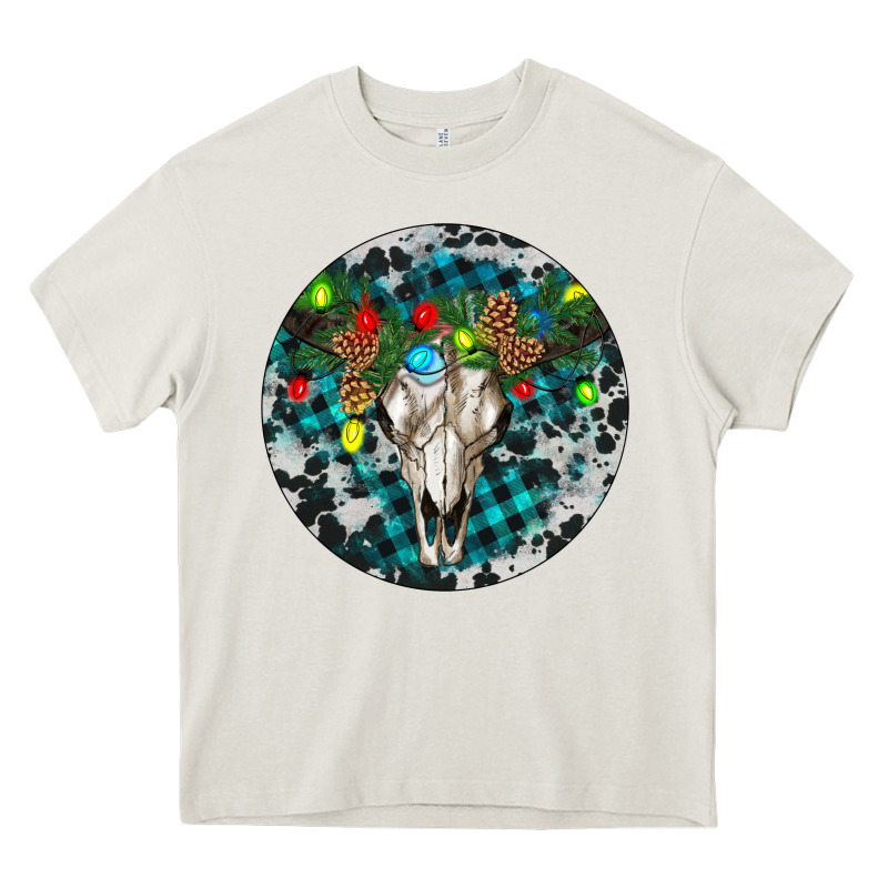 Bull Skull Christmas Heavy Core Tee by RanaPortraitStore | Teevron