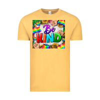 Vintage Mustard Western Be Kind LGBTQ Tumbler Vintage Tee - BundleAndBundleShop