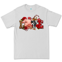 Dove Grey love with pig olivia Premium Tee - OliviaCreatesArt