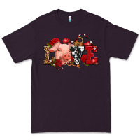 Plum love with pig olivia Premium Tee - OliviaCreatesArt