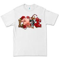 White love with pig olivia Premium Tee - OliviaCreatesArt