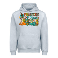Heather Grey Pumpkin spice and Jesus Christ Urban Hoodie - RanaPortraitStore