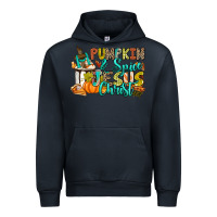 Navy Pumpkin spice and Jesus Christ Urban Hoodie - RanaPortraitStore