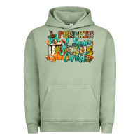Pigment Oil Green Pumpkin spice and Jesus Christ Urban Hoodie - RanaPortraitStore