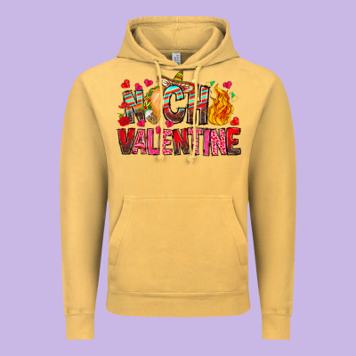 Nach Valentine Vintage Hoodie Designed By Cowhidedigitalart
