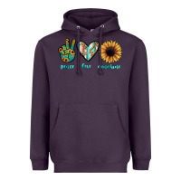 Plum peace love sunshine Heavyweight Hoodie - JahusDesignShop