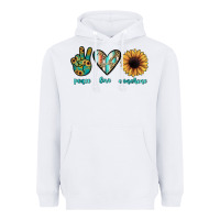 White peace love sunshine Heavyweight Hoodie - JahusDesignShop