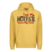 Antique Gold first my mother forever my friend Premium Hoodie - CowhideDigitalArt