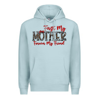 Blue Mist first my mother forever my friend Premium Hoodie - CowhideDigitalArt