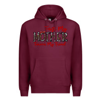 Burgundy first my mother forever my friend Premium Hoodie - CowhideDigitalArt