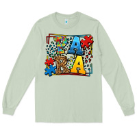 Matcha autism leopard frame para Long Sleeve Tee - LillyAllenDesigns