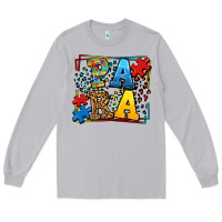 Moon Dust autism leopard frame para Long Sleeve Tee - LillyAllenDesigns