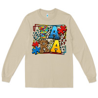 Mushroom autism leopard frame para Long Sleeve Tee - LillyAllenDesigns