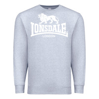 Heather Grey lonsdale classic logo lion Premium Sweatshirt - DesignPulse