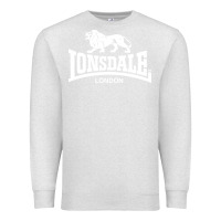 Oatmeal Heather lonsdale classic logo lion Premium Sweatshirt - DesignPulse