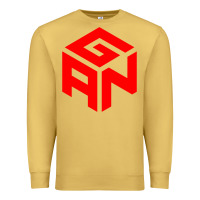 Antique Gold GAN CUBE TIME Premium Sweatshirt - DesignPulse