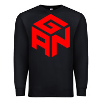 Black GAN CUBE TIME Premium Sweatshirt - DesignPulse