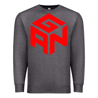 Charcoal Heather GAN CUBE TIME Premium Sweatshirt - DesignPulse