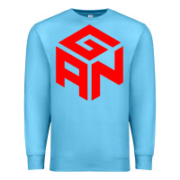Ocean Blue GAN CUBE TIME Premium Sweatshirt - DesignPulse