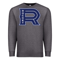 Charcoal Heather laval rocket Premium Sweatshirt - DesignPulse