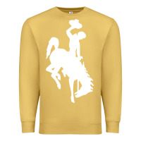 Antique Gold wyoming cowboys Premium Sweatshirt - DesignPulse