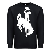Black wyoming cowboys Premium Sweatshirt - DesignPulse