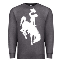 Charcoal Heather wyoming cowboys Premium Sweatshirt - DesignPulse