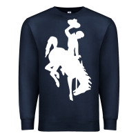 Navy wyoming cowboys Premium Sweatshirt - DesignPulse