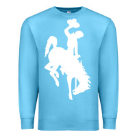 Ocean Blue wyoming cowboys Premium Sweatshirt - DesignPulse