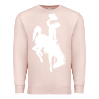 Pale Pink wyoming cowboys Premium Sweatshirt - DesignPulse