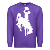Purple wyoming cowboys Premium Sweatshirt - DesignPulse