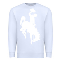 White wyoming cowboys Premium Sweatshirt - DesignPulse