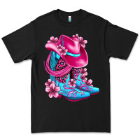 Black valentine cowboy boots and hat olivia Premium Tee - OliviaCreatesArt