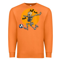 Carrot skeleton soccer player funny halloween blood moon Premium Sweatshirt - DesignPulse
