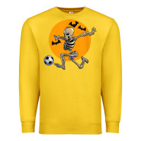 Lemon skeleton soccer player funny halloween blood moon Premium Sweatshirt - DesignPulse