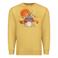 Antique Gold Skeleton Drummer Halloween Costume Playing Drums Mens Boys Premium Sweatshirt - DesignPulse