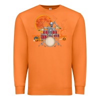 Carrot Skeleton Drummer Halloween Costume Playing Drums Mens Boys Premium Sweatshirt - DesignPulse