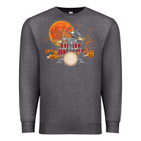 Charcoal Heather Skeleton Drummer Halloween Costume Playing Drums Mens Boys Premium Sweatshirt - DesignPulse