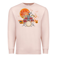 Pale Pink Skeleton Drummer Halloween Costume Playing Drums Mens Boys Premium Sweatshirt - DesignPulse