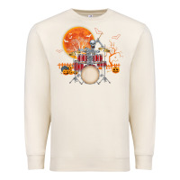 Sandshell Skeleton Drummer Halloween Costume Playing Drums Mens Boys Premium Sweatshirt - DesignPulse