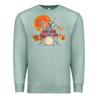 Seafoam Skeleton Drummer Halloween Costume Playing Drums Mens Boys Premium Sweatshirt - DesignPulse