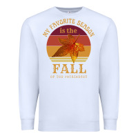 White feminist my favorite season is fall patriarchy retro vintage long slee Premium Sweatshirt - DesignPulse